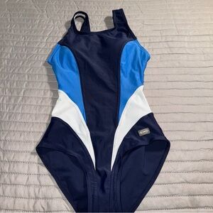 Winner swim brand Navy and White fitness Swimwear women’s size 38 US Sz xs